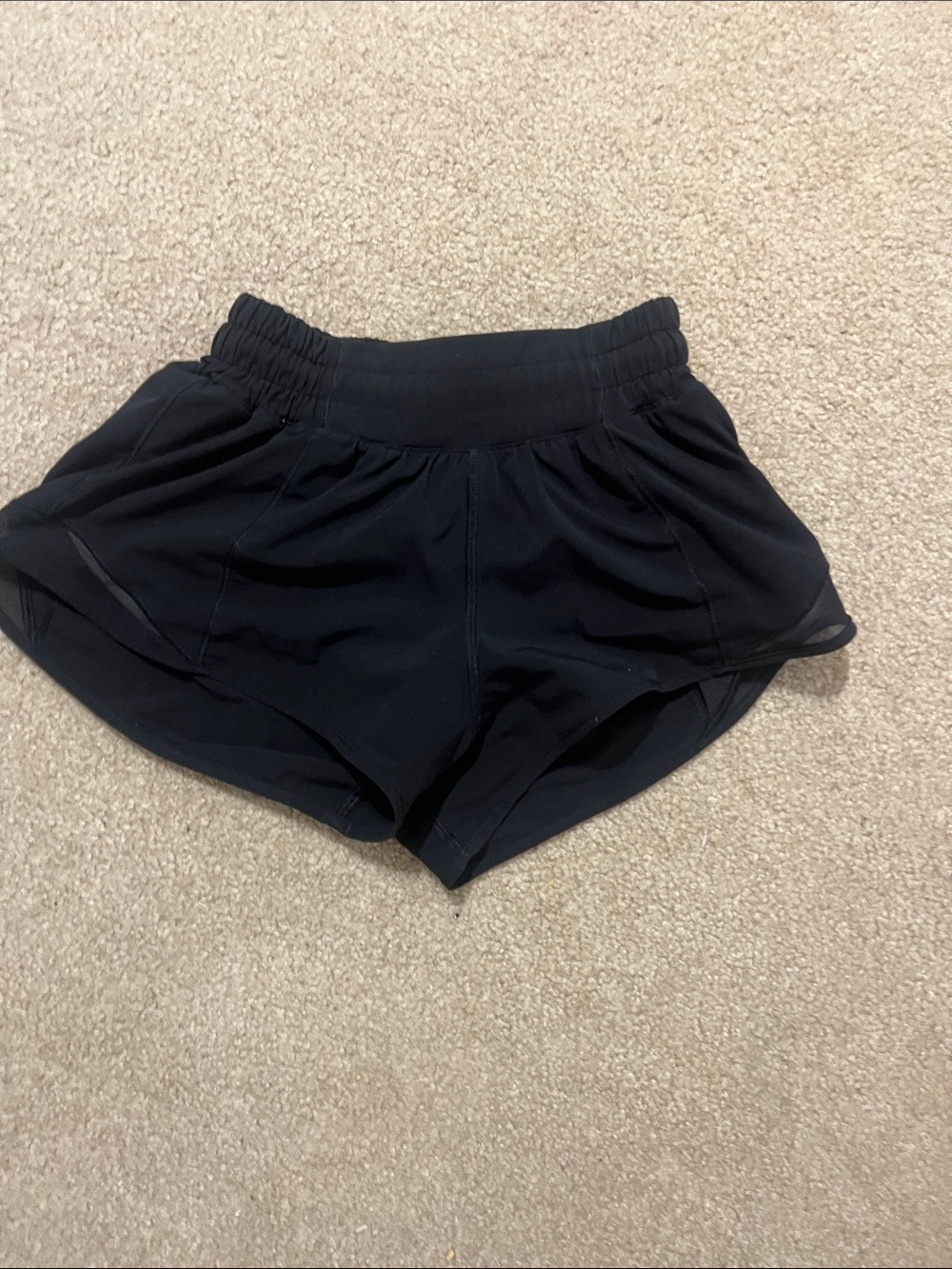lululemon athletica Black Athletic Running Shorts